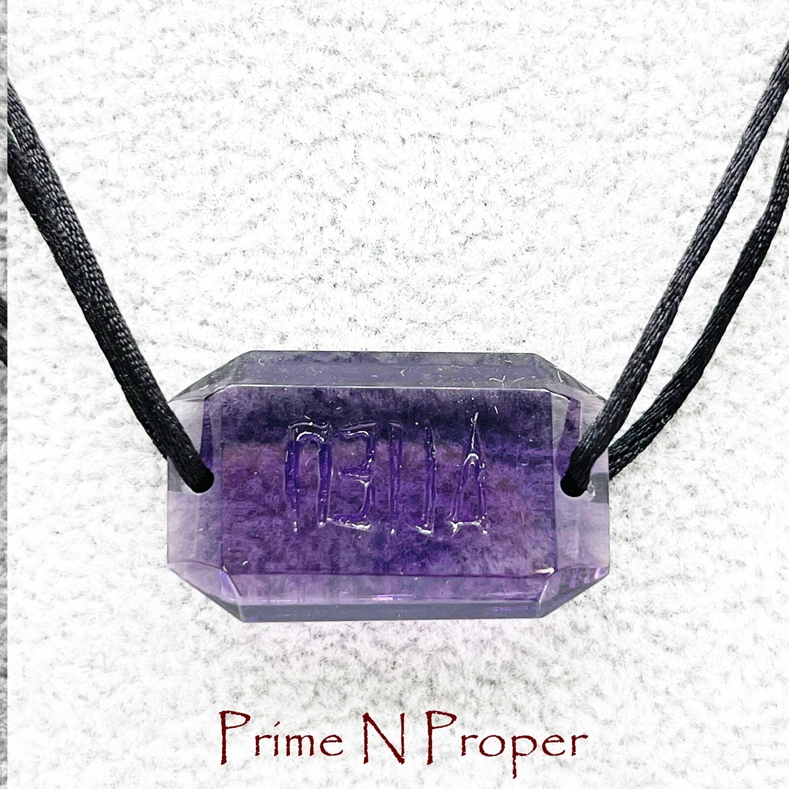 ALIEN by Thierry Mugler Versatile tie Necklace – Bracelet Purple stone