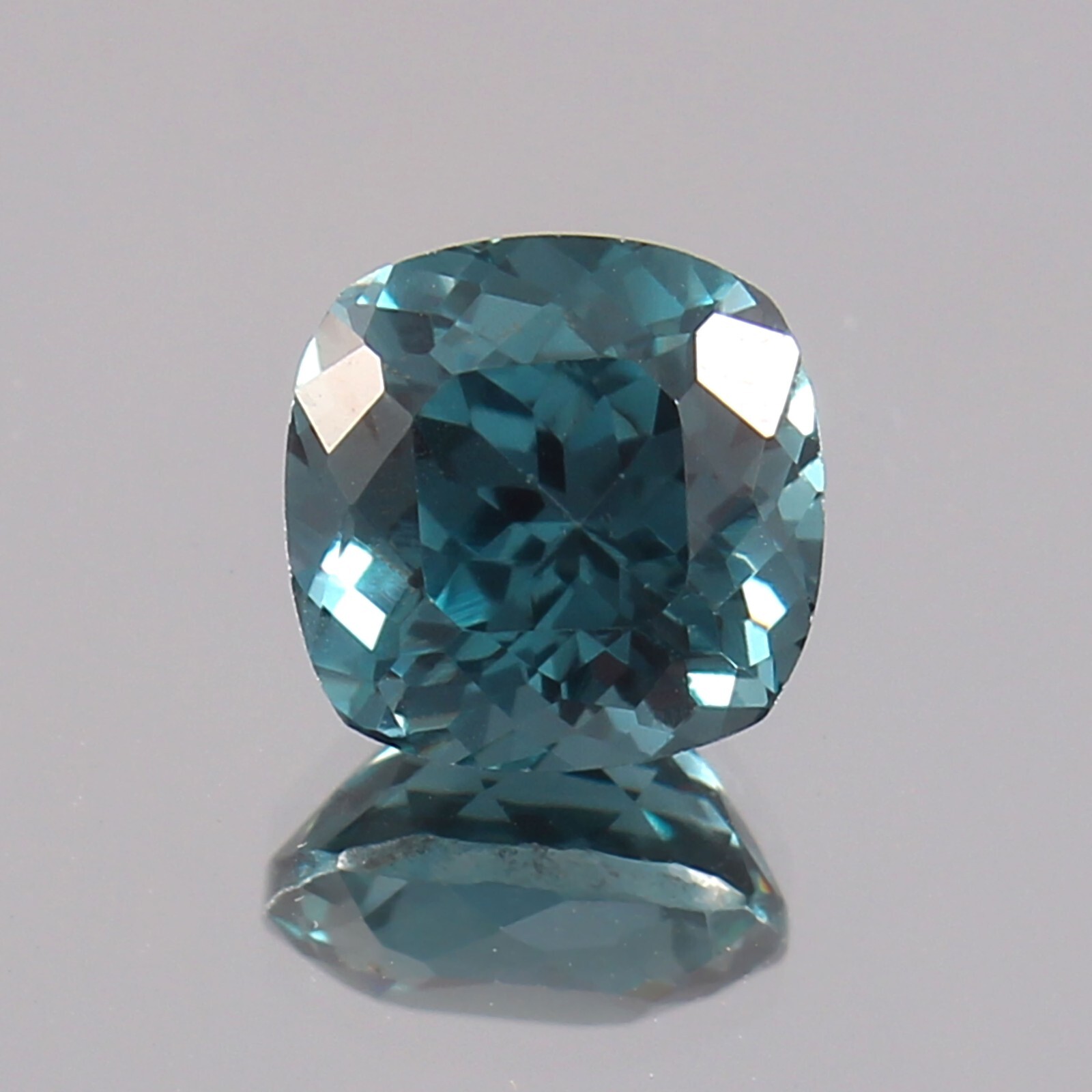 AAA 11.50 MM Natural Flawless Blue Green Tourmaline Loose Cushion Gemstone Cut