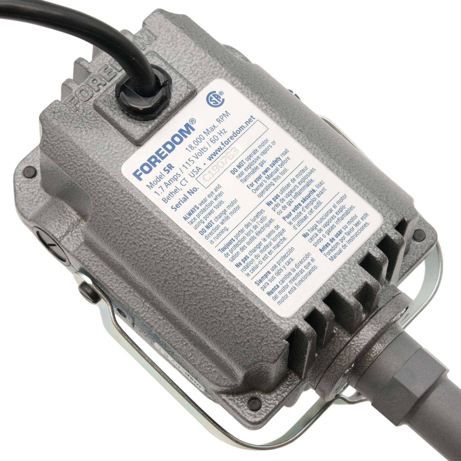 Foredom’s M.SR 1/6 HP Bench Motor & Base with C.FCT-1 Foot Speed Control