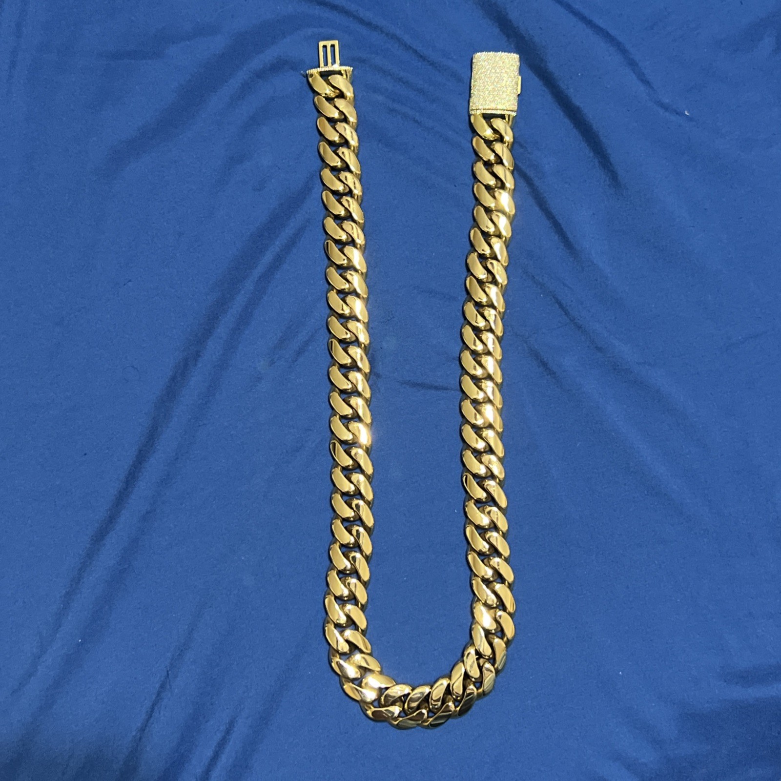 20MM 26INCH HEAVY MIAMI CUBAN 14KT GOLD ELECTROPLATED 10X WITH MOISSANITE CLASP