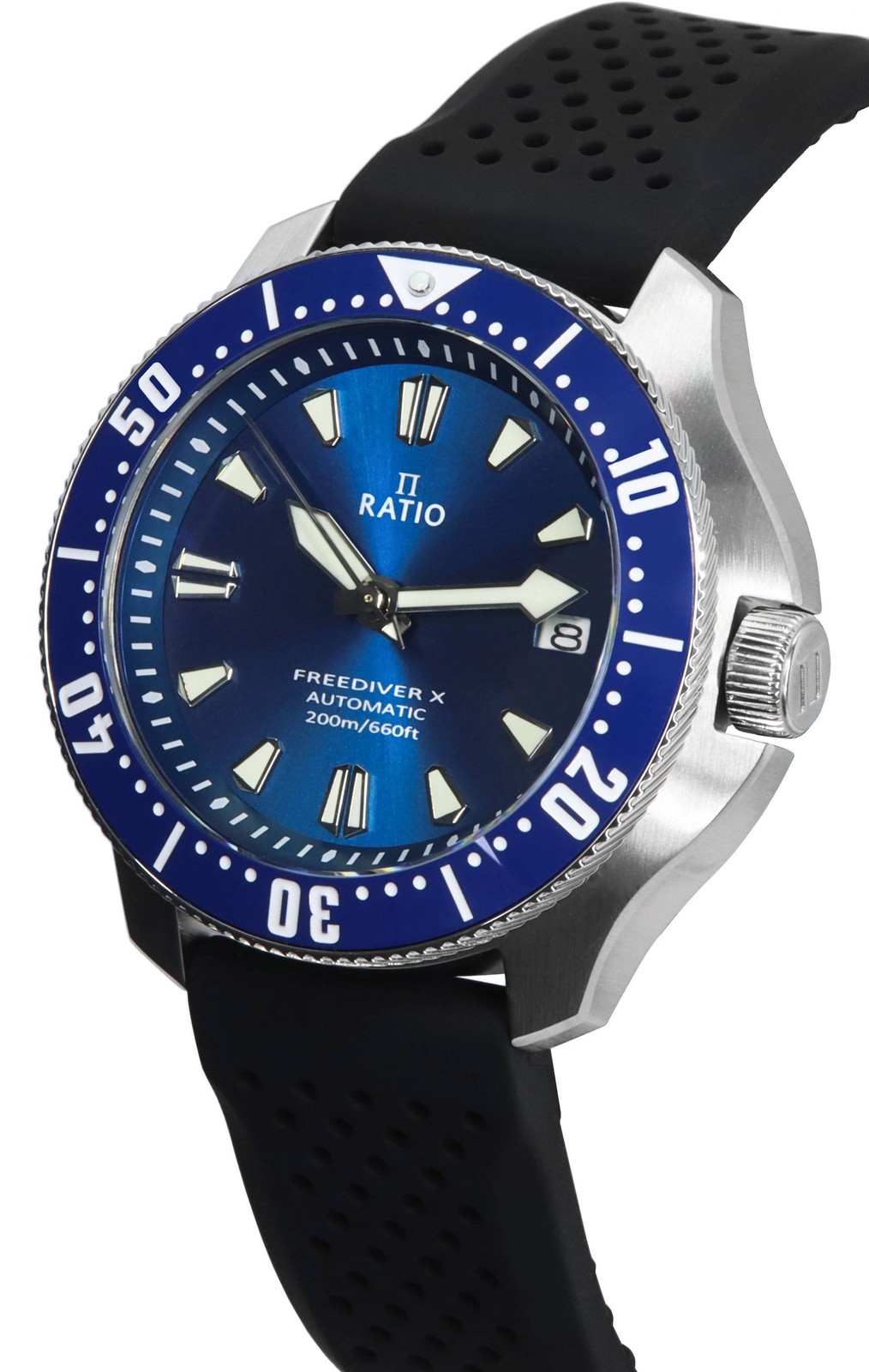 Ratio FreeDiver X Ocean Blue Ceramic Inlay Automatic RTX003 200M Men’s Watch