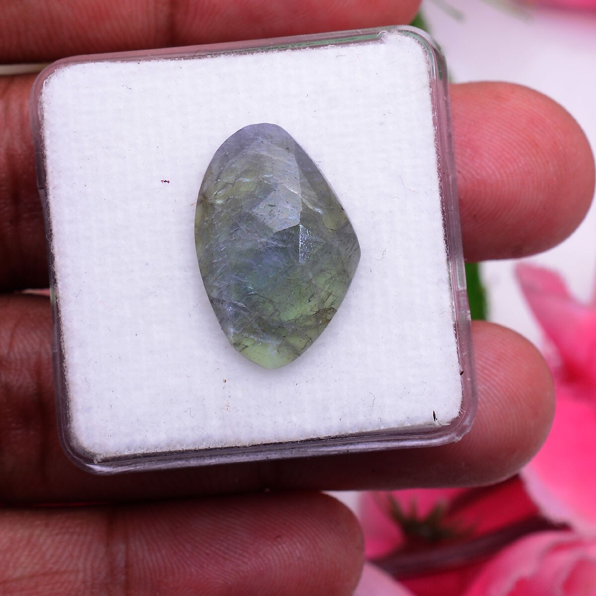 11.00 Cts Natural Tanzanite Untreated 21mm*14mm Huge Checker Cut Loose Gemstone