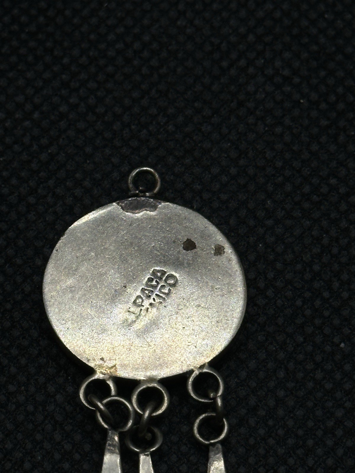 Vintage Enamel Yin/Yang Symbol -Duality, Polarity, Balance & Harmony Pendant