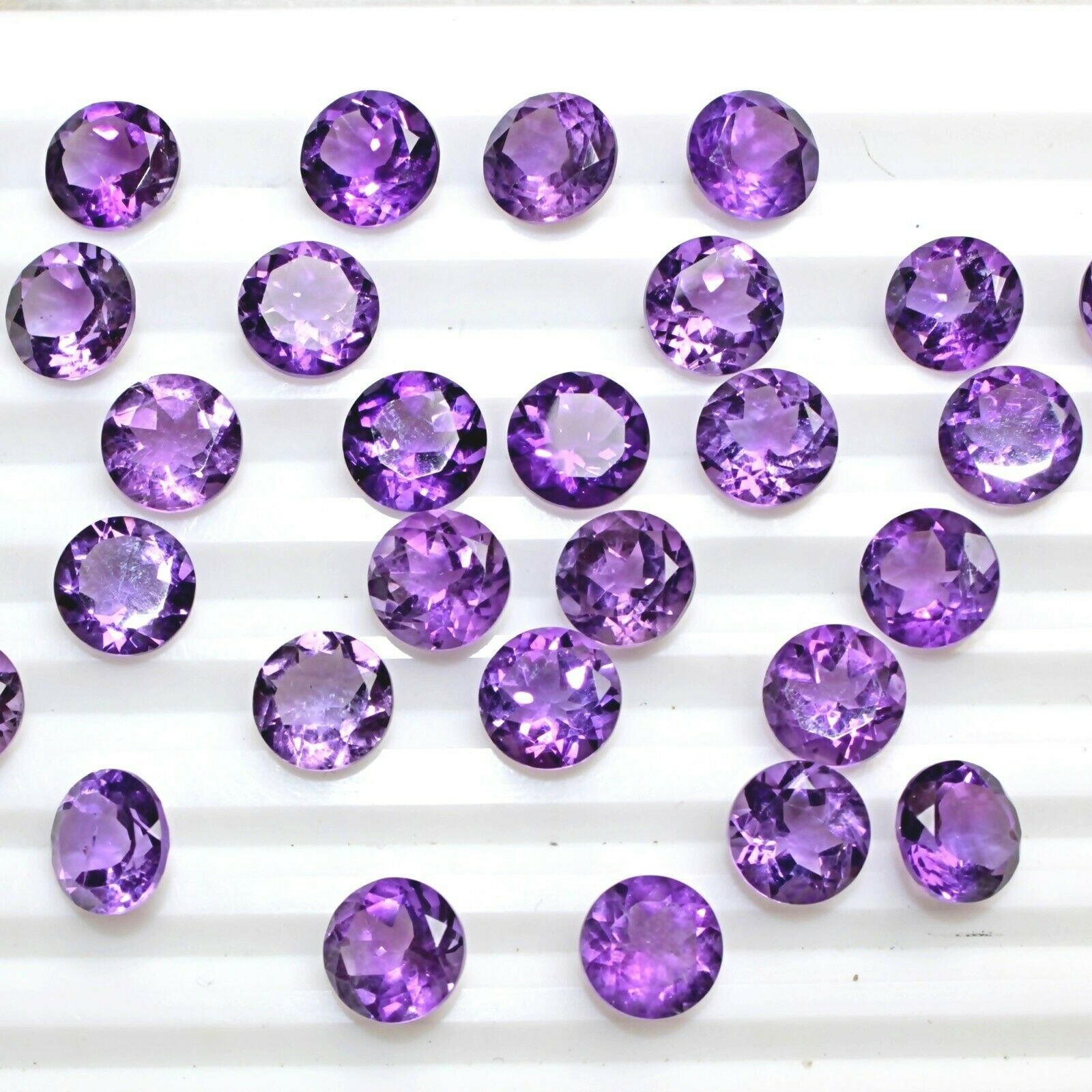 Wholesale Lot 8mm to 10mm Round cut Natural African Amethyst Calibrated Gemstone