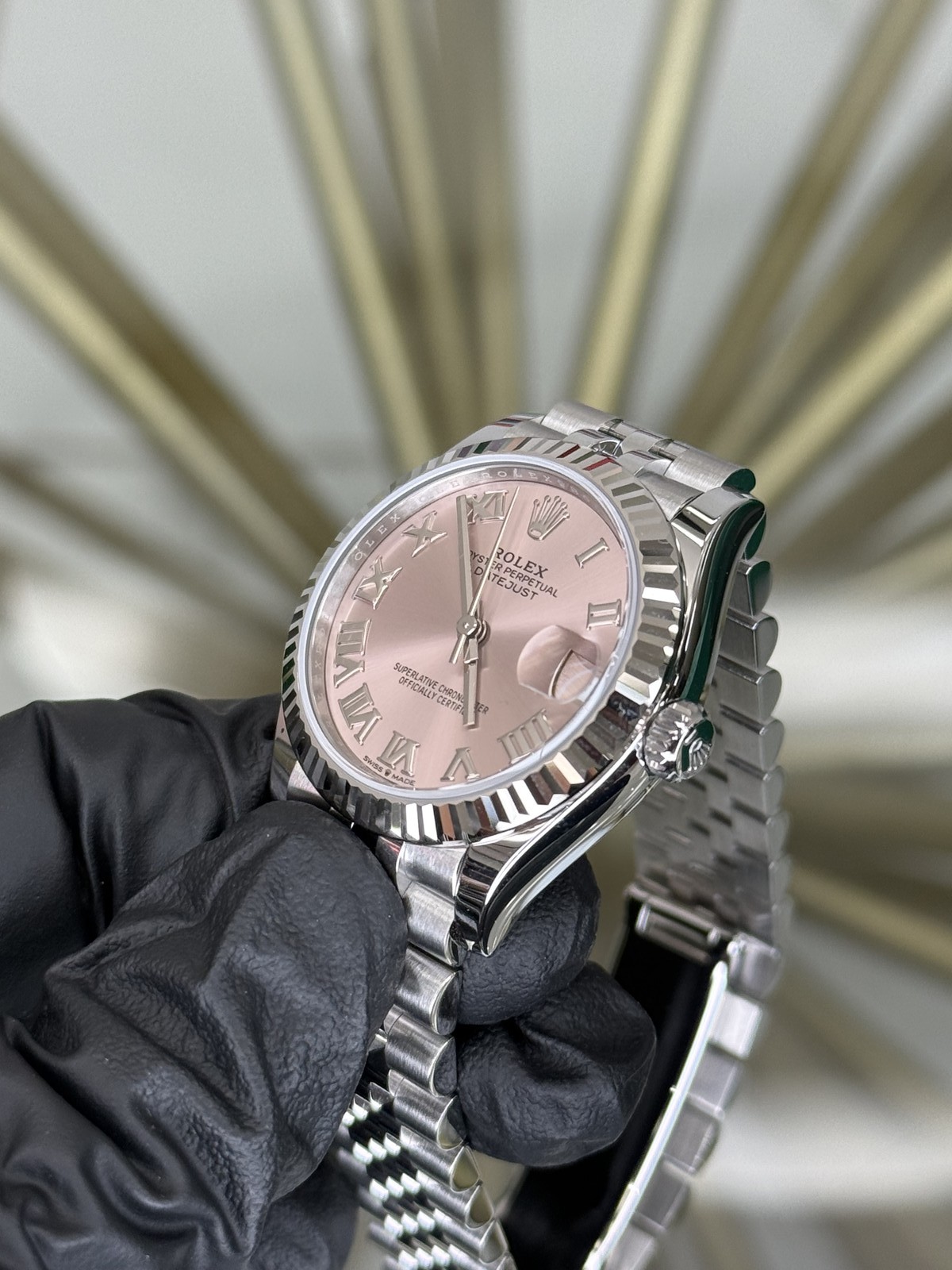 2026 Rolex Datejust 31 Pink Roman Dial on Jubilee 278274 Complete