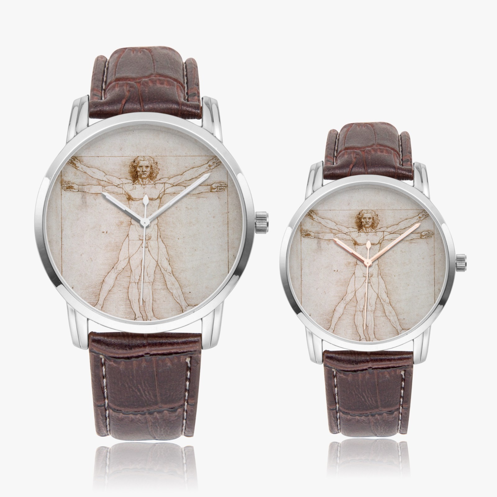 Leonardo da Vinci “The Vitruvian Man” Quartz Watch, art watch, couple watch
