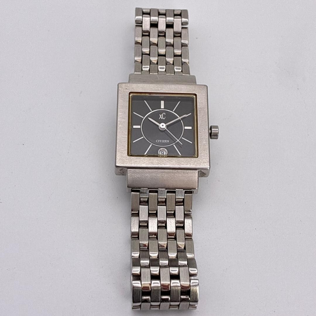 New battery included. Citizen Xc Cross Sea Silver Black Date Ladies’ Watch.