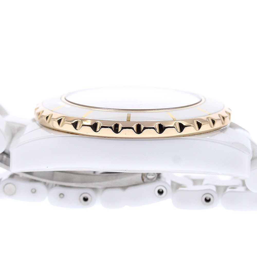 CHANEL J12 H2181 11P diamond PG bezel white Dial Quartz Ladies Watch_954058