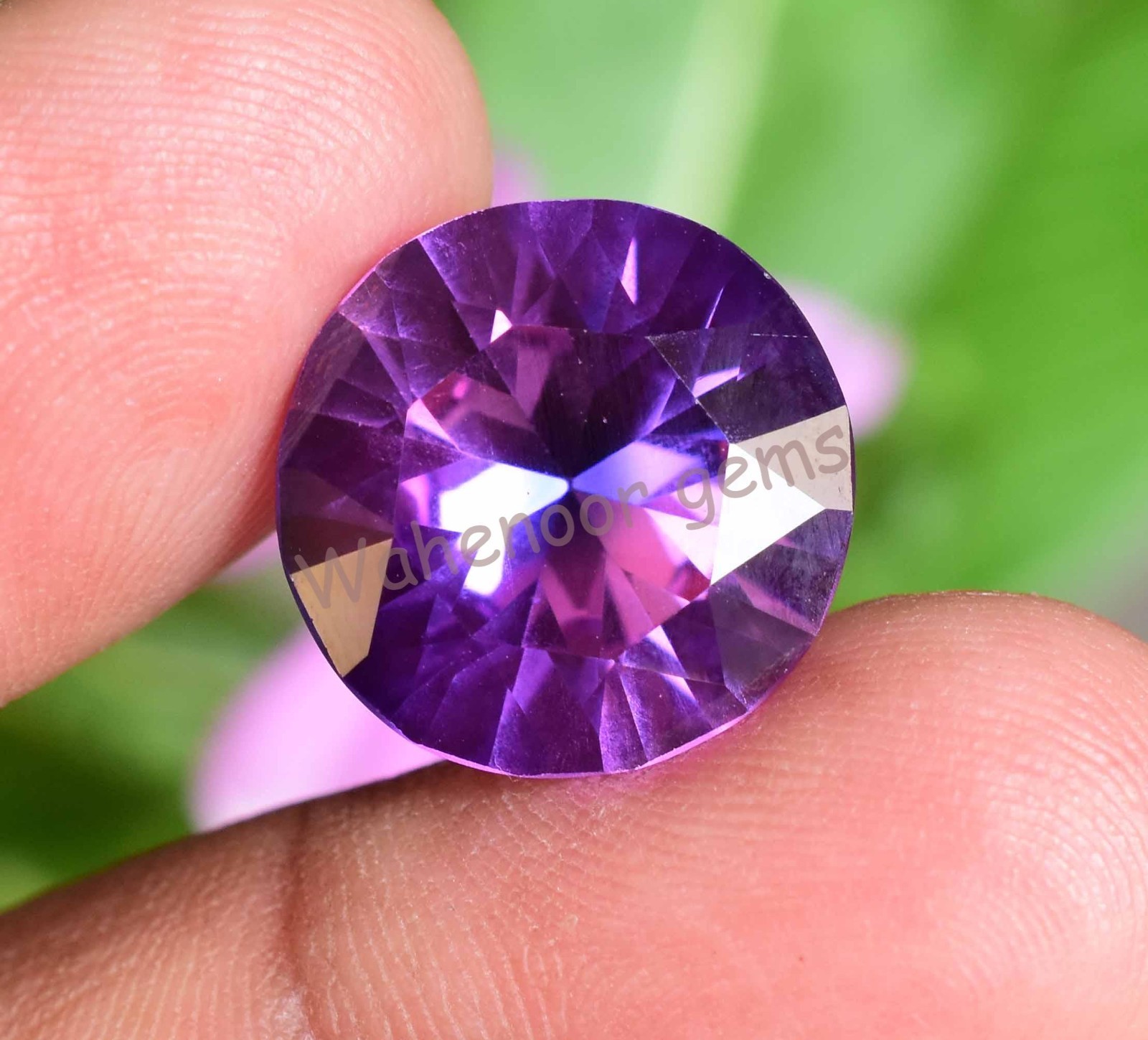Natural 13.50 Ct Boysenberry Sapphire Round Master Shape AGL Certified Gemstone