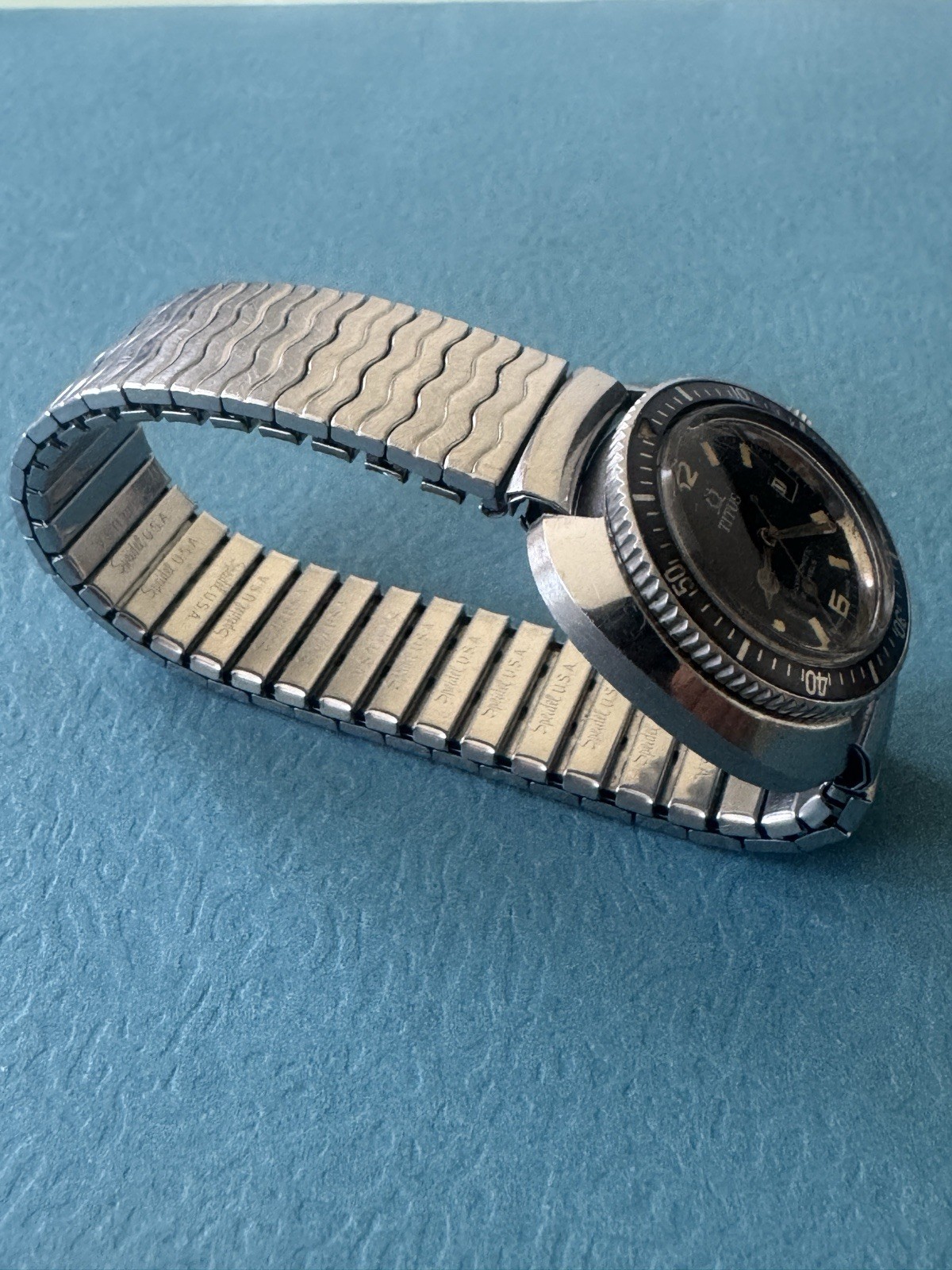 VINTAGE 1960s SOLVIL TITUS CALYPSOMATIC DIVER WATCH 21J AUTO STUNNING TROPICAL