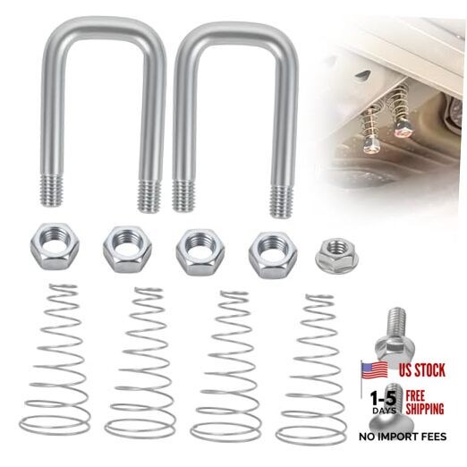 1900-2-1600 Safety Chain U-Bolt Kit Replacement, Compatible with B&W Turnover