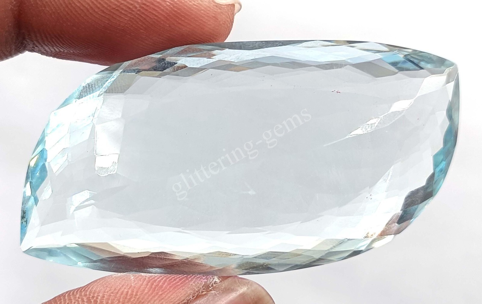 147.05 Ct Emerald Cut Sky Blue Aquamarine IGL Certified Loose Gemstone M25