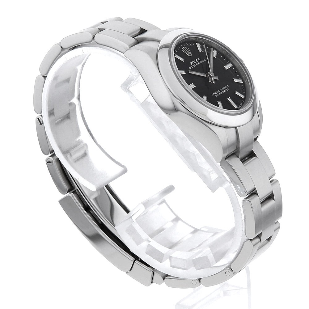 ROLEX oyster perpetual 28 276200 black Random Number second hand Women