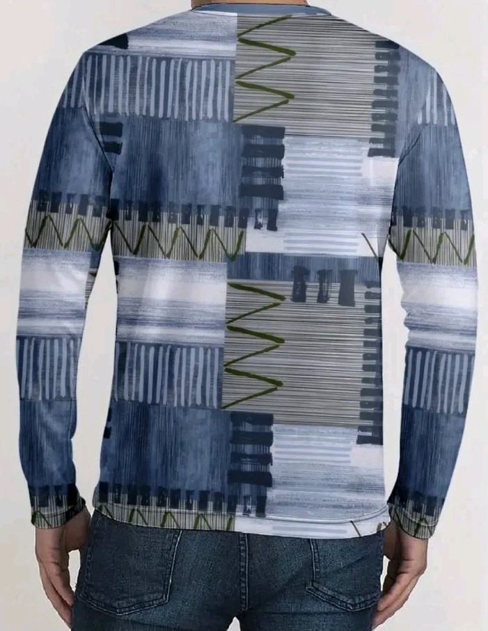 Ugly Christmas Sweater Dreamcatcher Tibet Tribal Jamaican Henley Winter Sweater