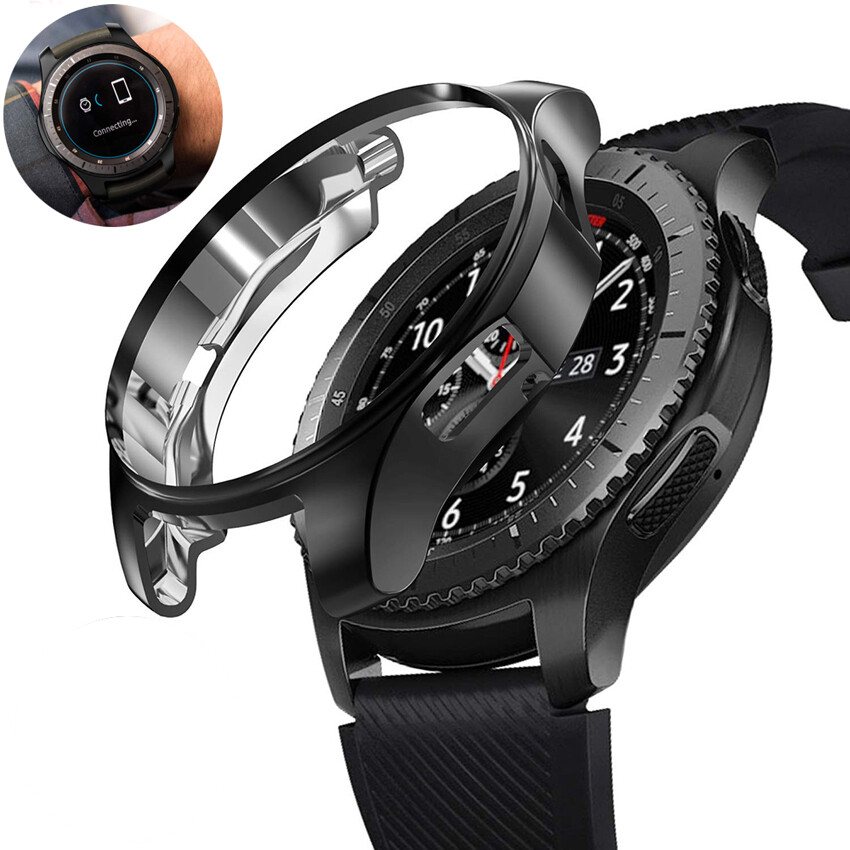 For Samsung Galaxy Watch Screen Protector Case TPU Bumper Cover 42mm 46mm Shell