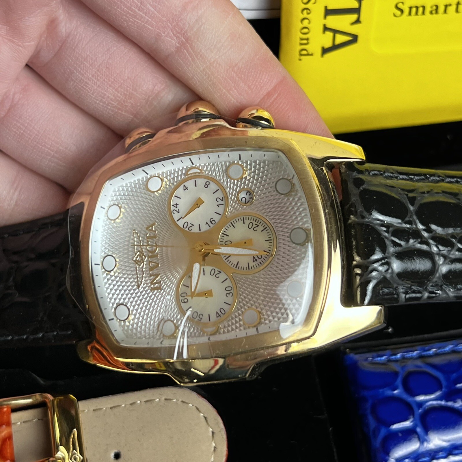 INVICTA 14314 LIMITED EDITION Lupah Trinite Flame Fusion Crystal Watch Gift Set