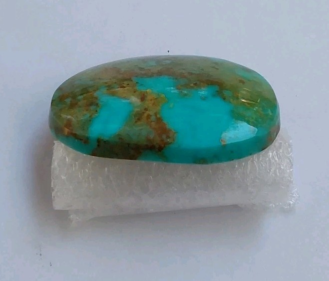 Natural Bisbee Turquoise 38 Carat Cabochon Sky Blue & Brown No Backing #13