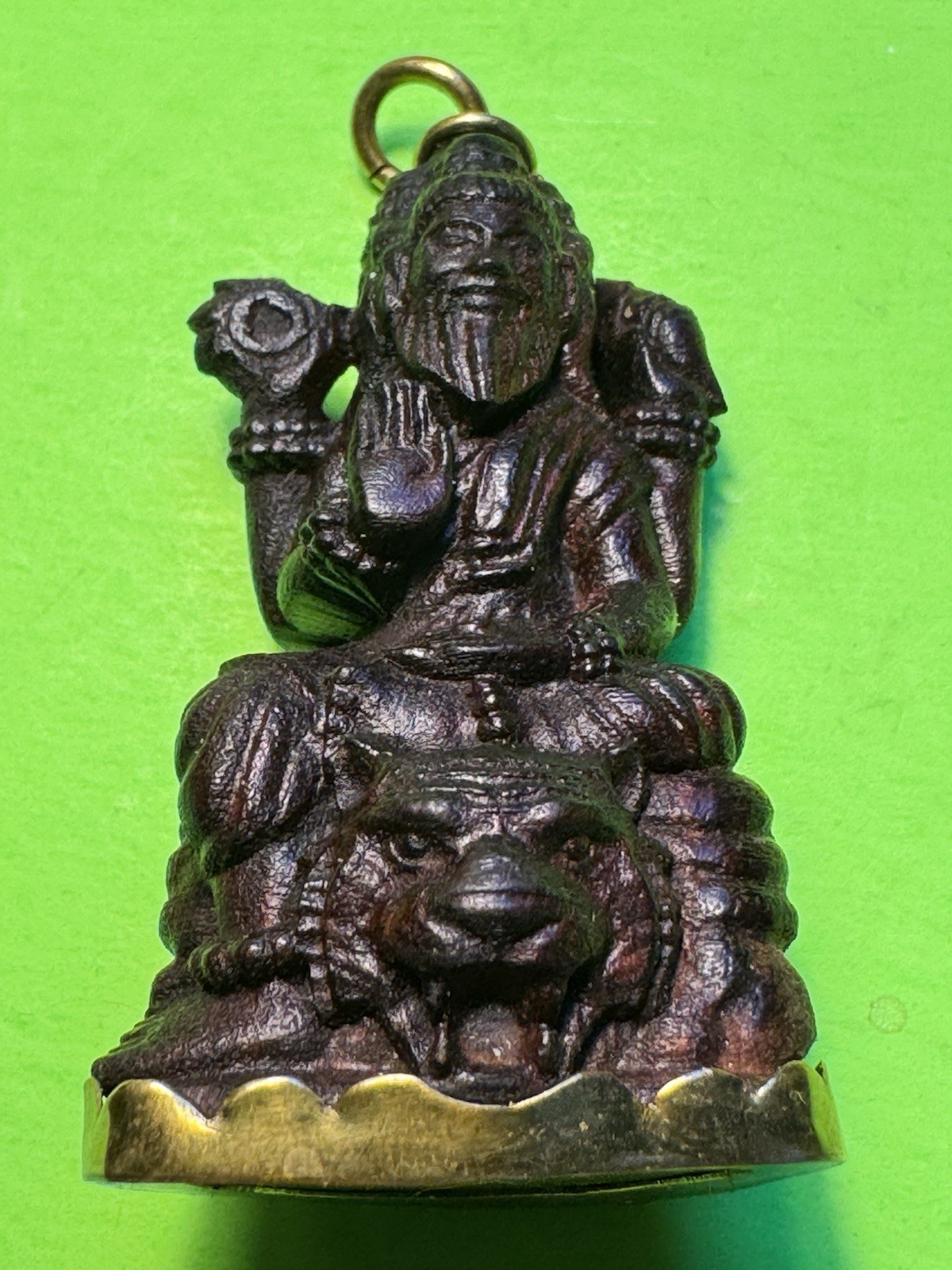 508- Pendant, Necklace Pendant, Tamarind Heartwood Pendant, Lord Brahma Pendant