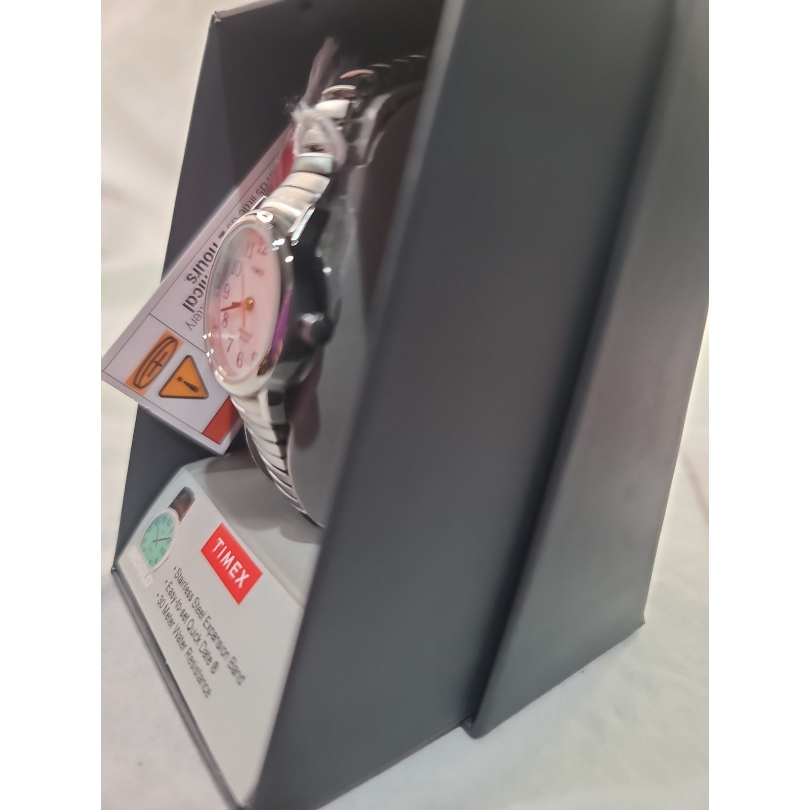 Timex Women’s Easy Reader Expansion Band Night Light T2H371 WX NWT