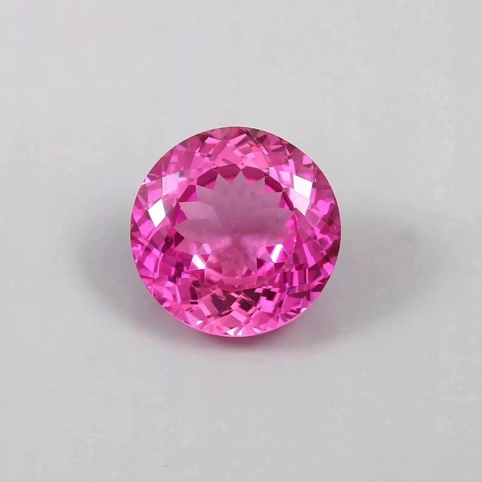 Natural Flawless Pink Sapphire 9.50 Ct Round Cut Certified Loose Gemstone AAA