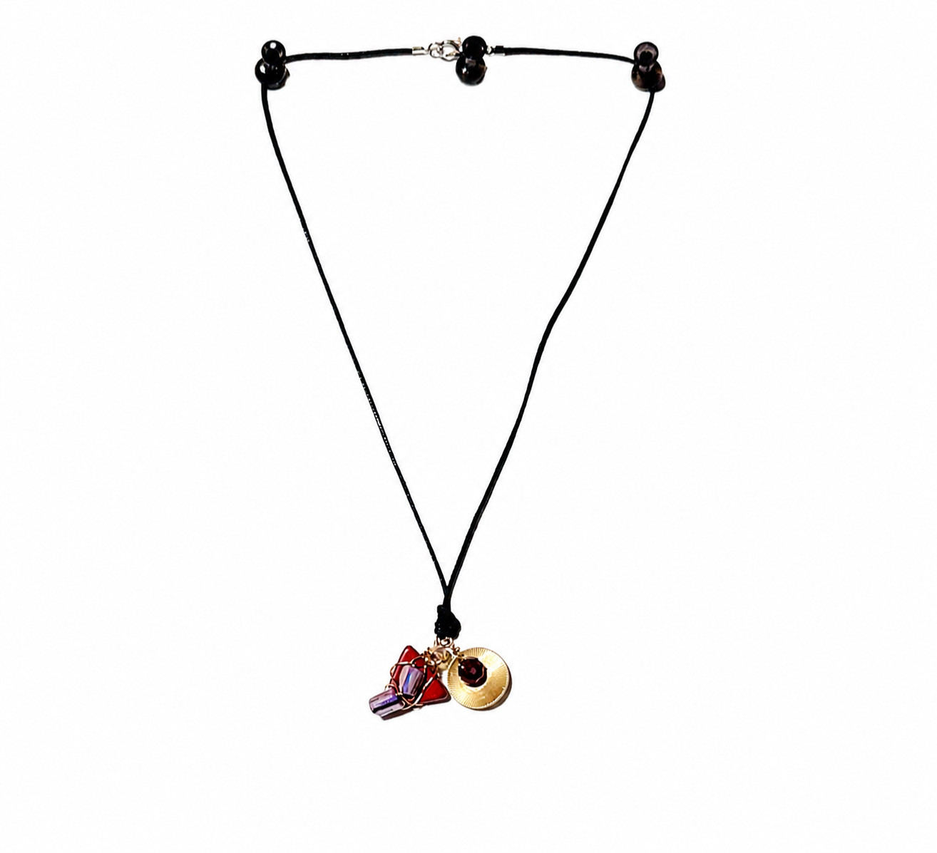 one-of-a-kind handmade Boho Charm Necklace minimalist
