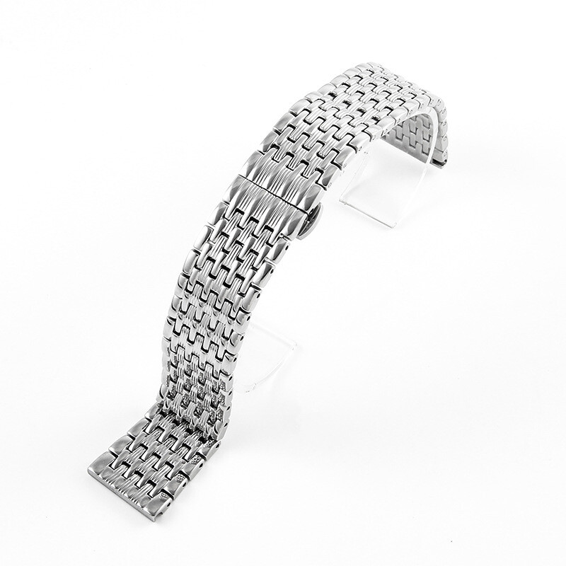 Stainless Steel Watch Band Strap Butterfly Clasp 14 16 18 20 22mm for Longines