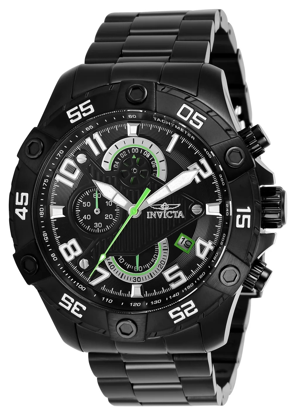 Invicta Men’s 26101 S1 Rally Quartz Multifunction Black Dial Watch