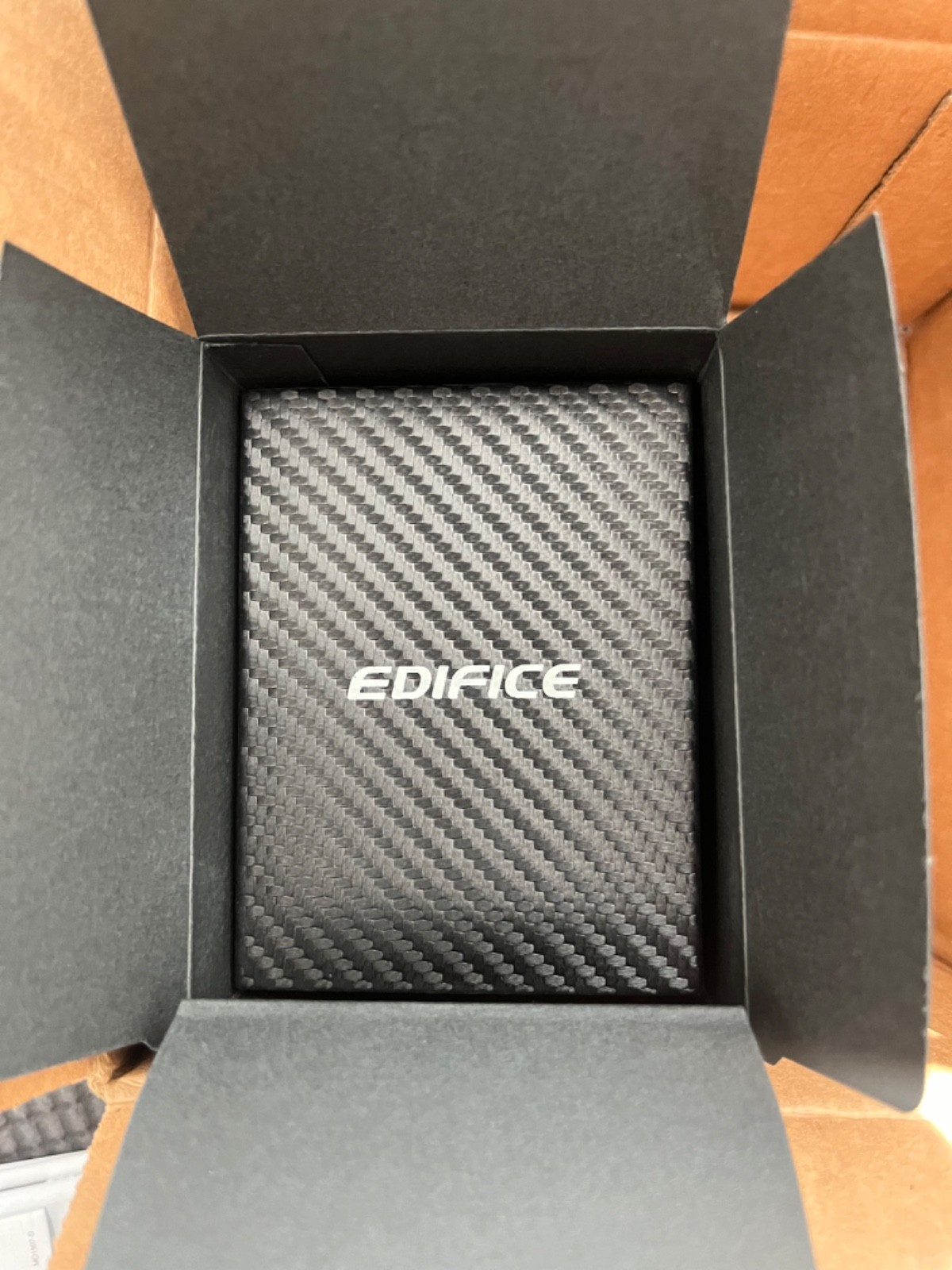 Casio EDIFICE MUGEN Watch ECB-40MU-1A Black Alcantara…