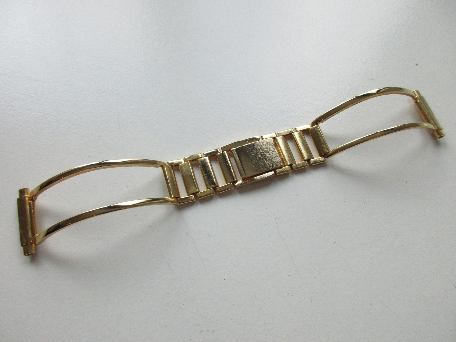 Curved lugs 17 18 19 20 21 MM 1960’s gilt plated watch bracelet