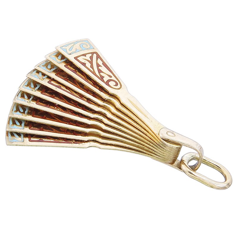 Pendant Fan GG 750 Enamel Italy around 1955