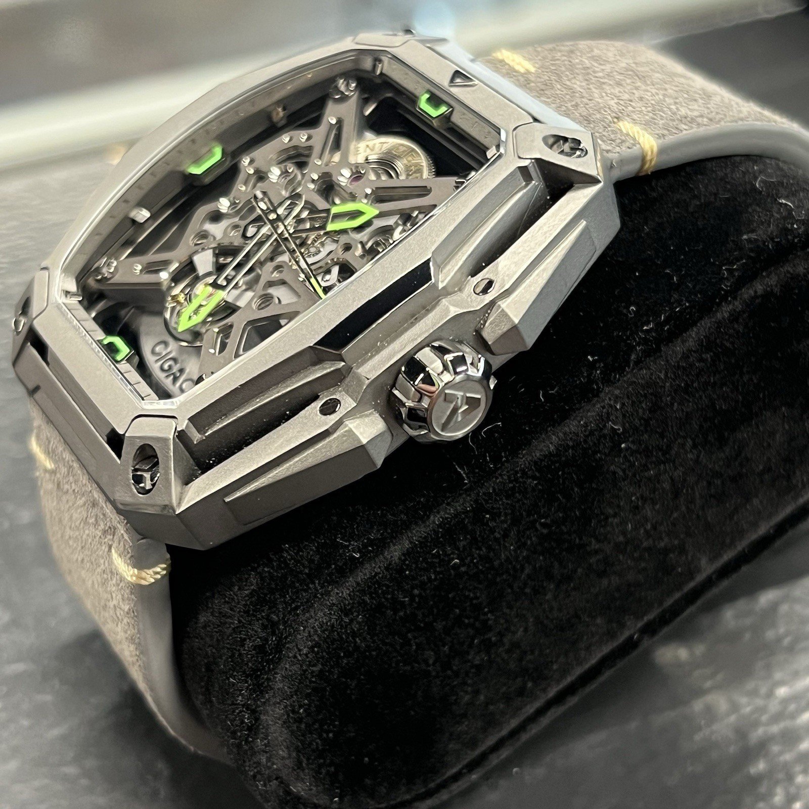 CIGA Design Z Series Hunter Automatic Skeleton Watch Carbon Stainless Steel