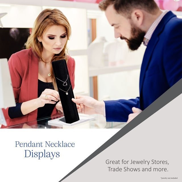 Novel Box Pendant Necklace Display Stand, Holds Up to 9 Pendants – 2Packs
