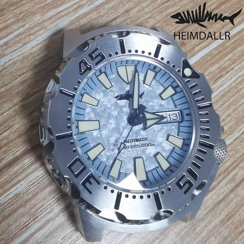 Heimdallr Sharkey Ocean Monster Diver NH36A Day Date Automatic 200M Watch C3 V2