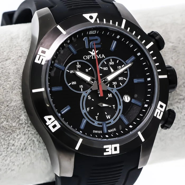 Optima – Swiss Chronograph – OSC382-BX-3 Swiss Quartz Chronograph 47mm OSC382