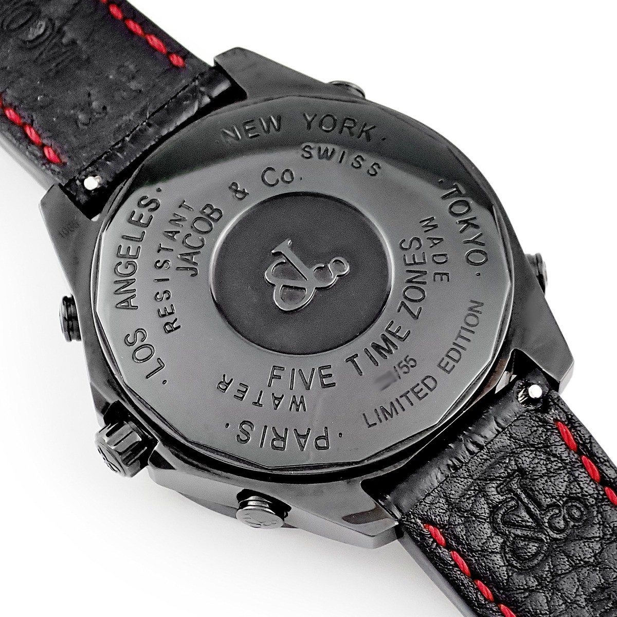 JACOB&CO 5 Time Zone 1.9″ Skull Limited JC-SKULL9 Original Factory Diamond
