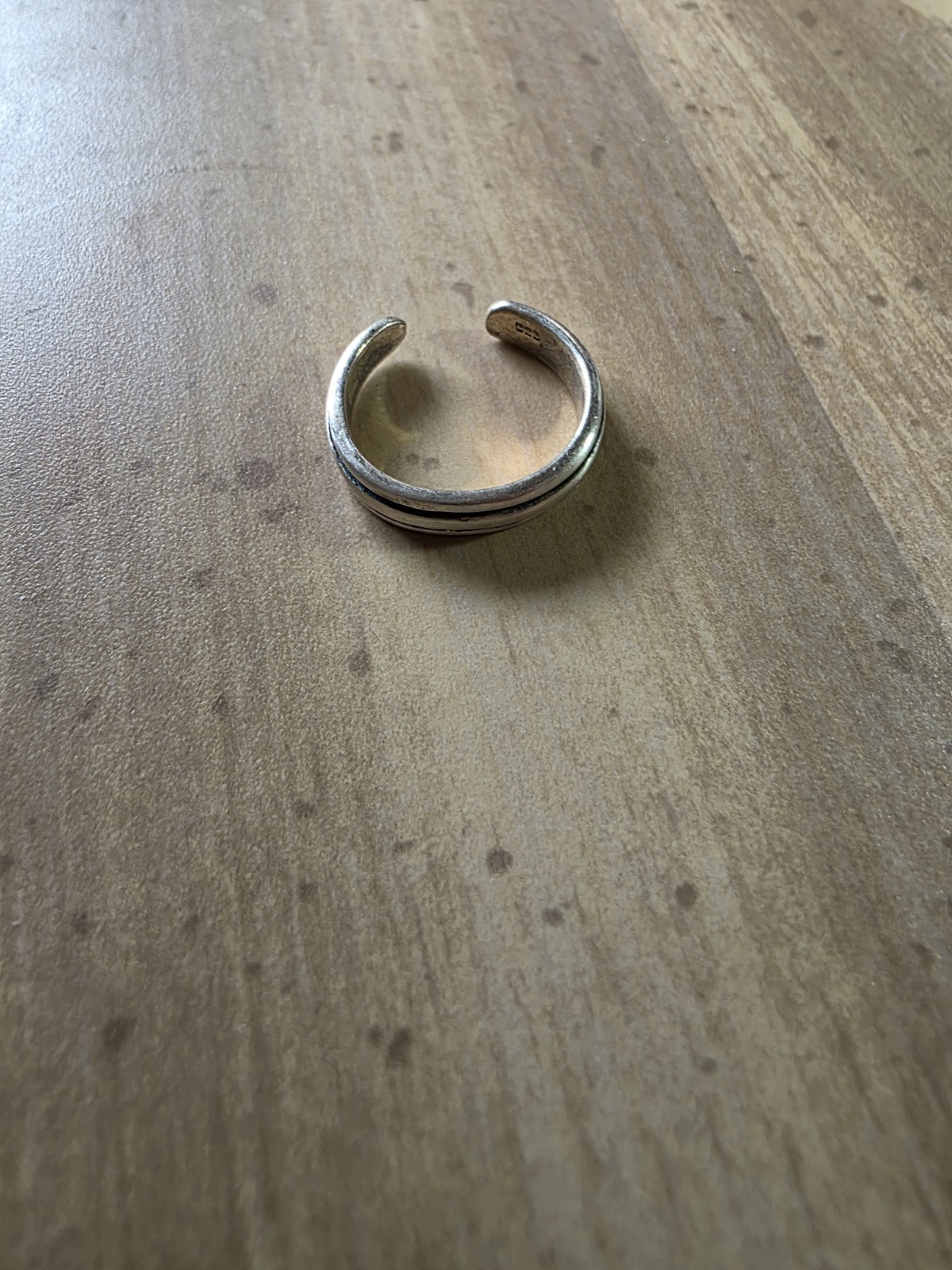 jay bond artisan sterling silver swedge split wire ring size 3