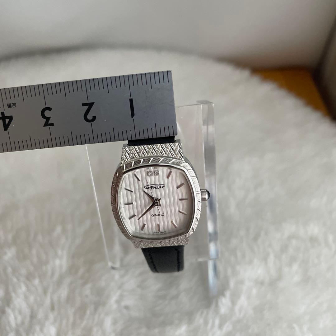 Aureole 1261-AUREOLE Quartz Black Dial Wristwatch