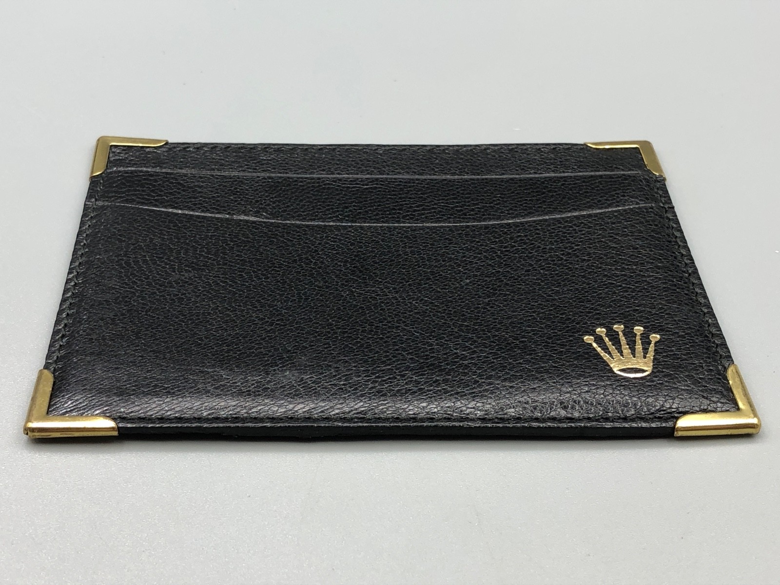 ROLEX NOS 80S 1980s Ref.101.20.34 DOCUMENT WALLET HOLDER FOR WATCH BLACK