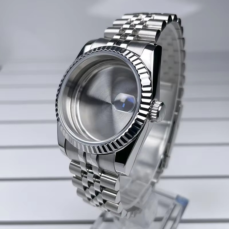 36Mm/39Mm NH35 Case Fluted DJ Bezel Sapphire Glass 316L Soild Stainless Steel Se