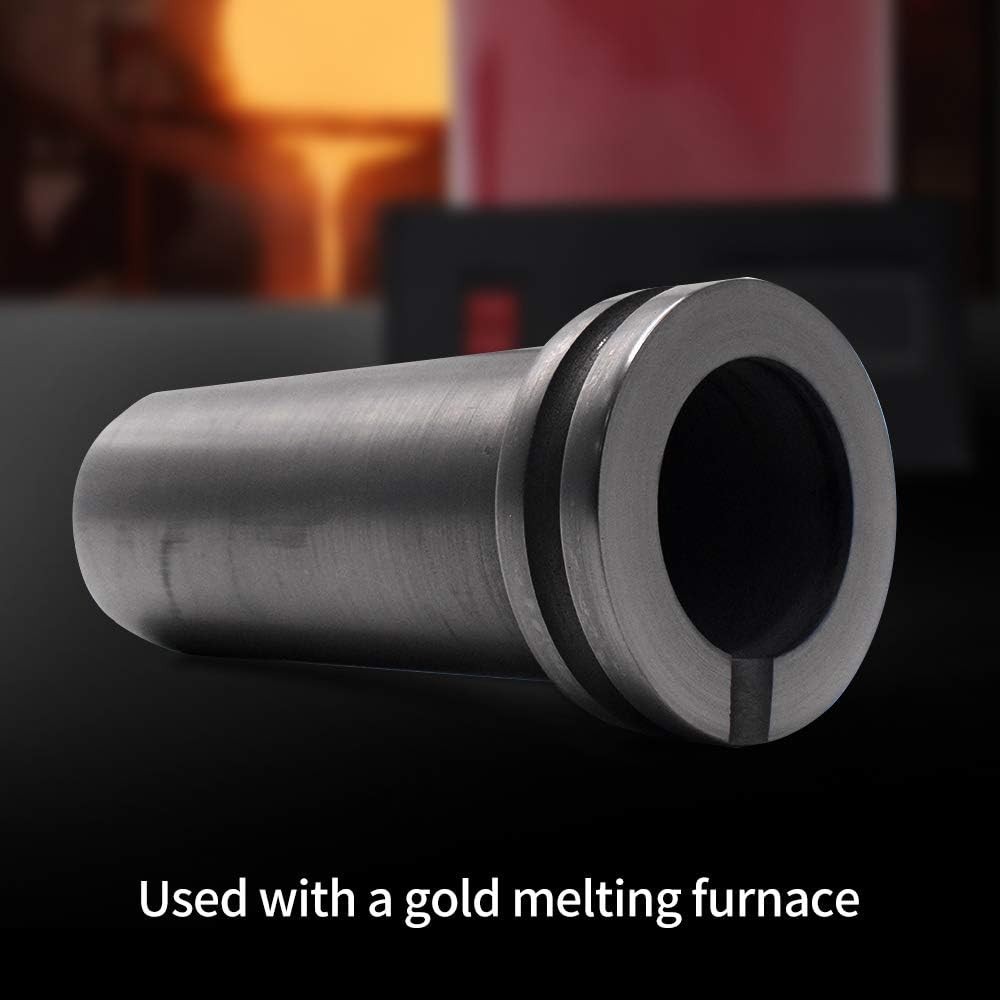 TOAUTO 3KG Graphite Crucible for Metal Purity Casting Ingot Mould for Gold Silve