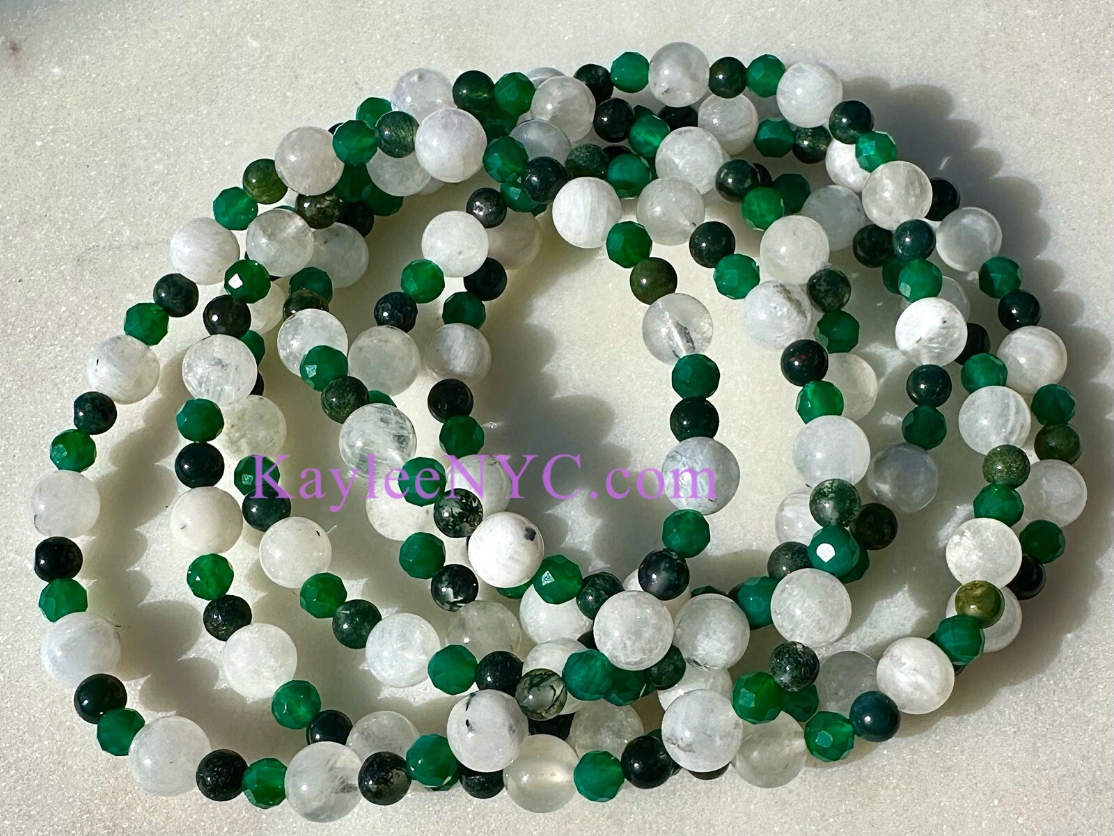 Wholesale Lot 6 Pcs Natural Crystal Gemini Zodiac Stretch Bracelet Healing