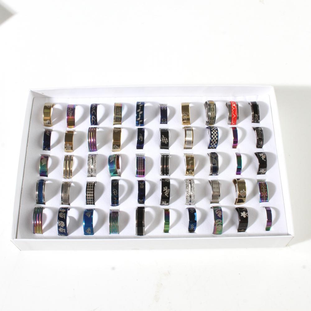 100X MIX LOT Stainless Steel rings Wholesale Men Women Gift Fashion Jewelry lot