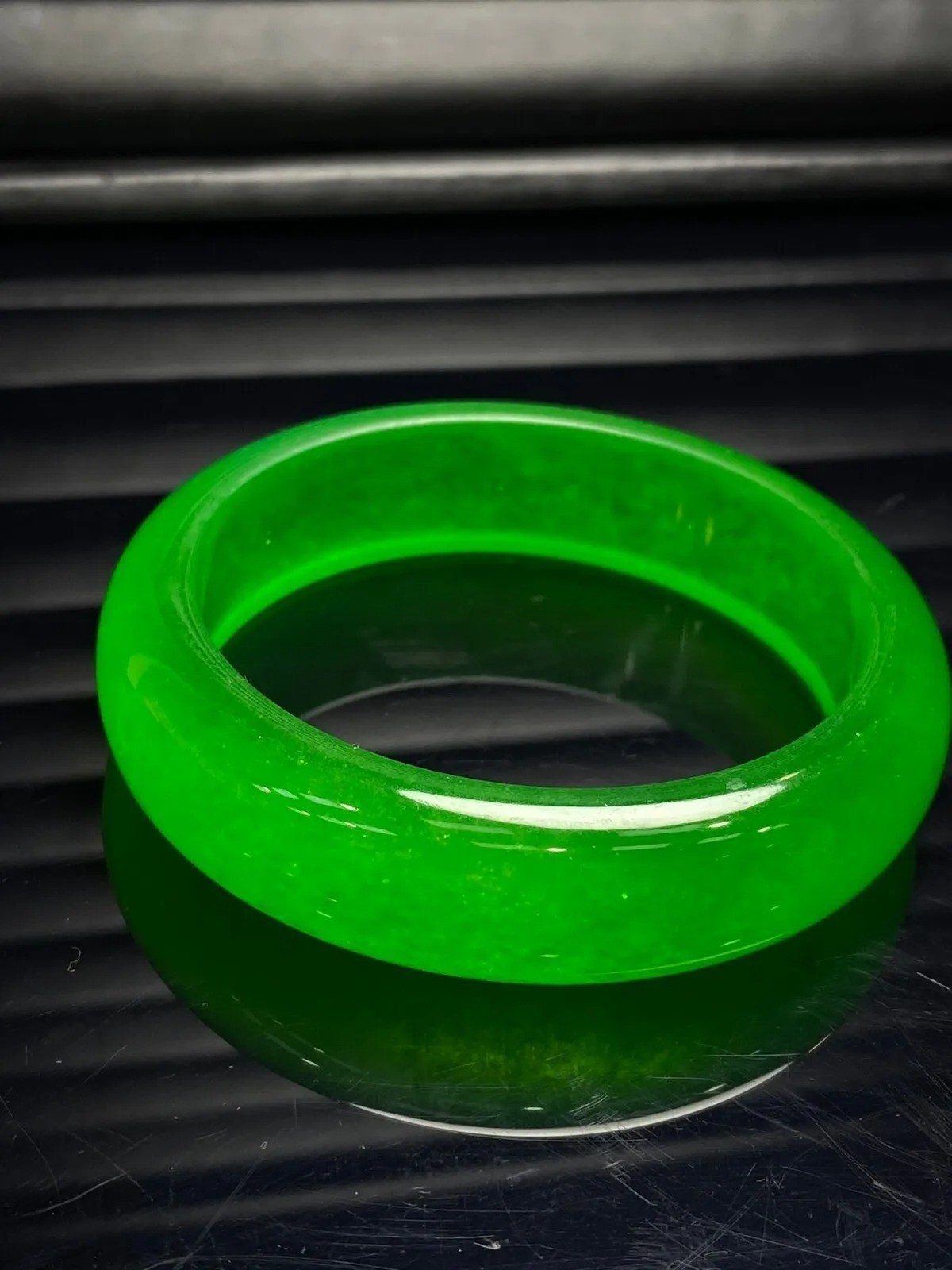 Natural Grade AAA Icy Green Myanmar Jade jadeite bracelets Bangle 54-64mm