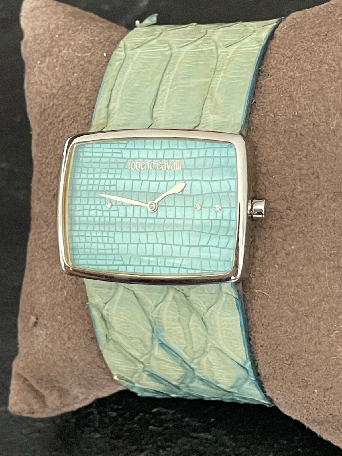 Vintage Roberto Cavalli – Men’s Wrist Watch – Genuine Snake Skin Band