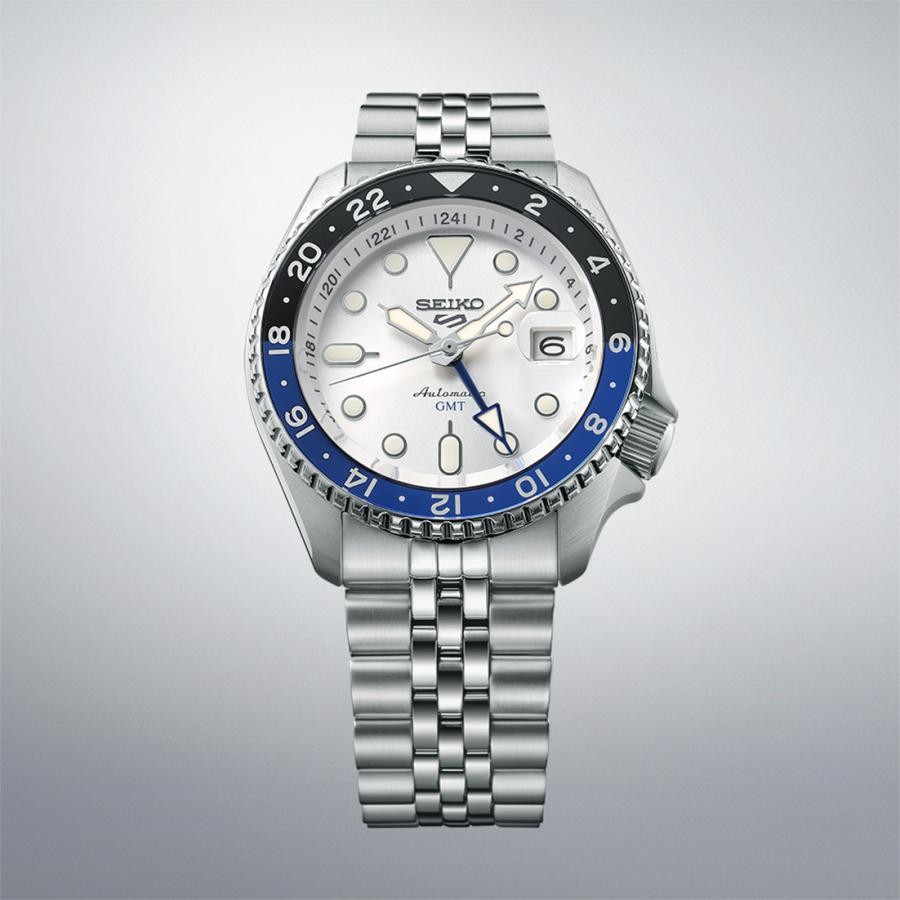 SEIKO 5 Sports SBSC017 White SKX Sports Style GMT Men’s Watch New in Box