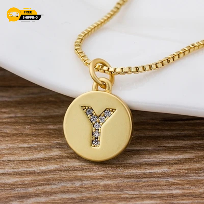 26 Letters Necklace Personal Initial Pendant Necklaces Choker Gift Women Jewelry