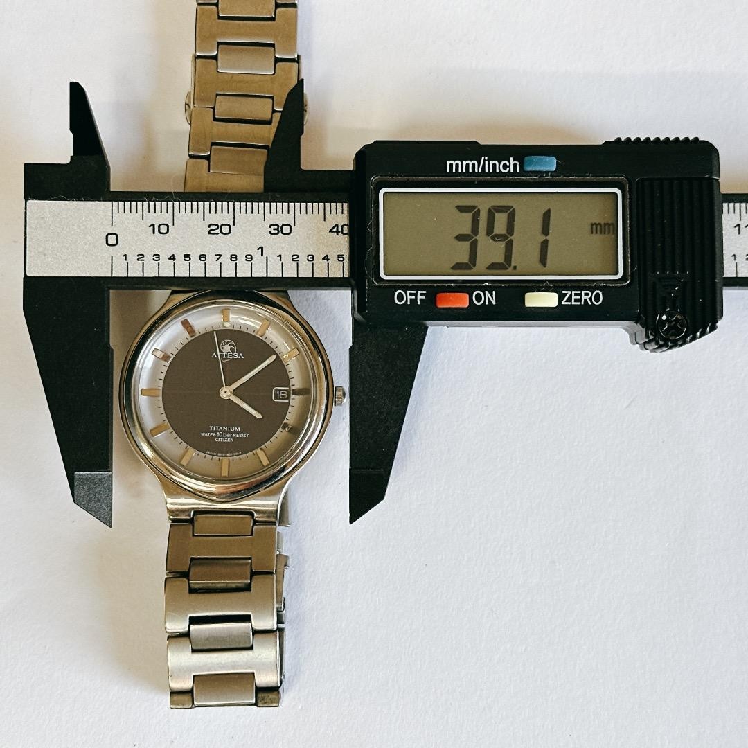 Excellent, fully functional:Citizen Eco-Drive ATTESA Titanium Lightwe From Japan