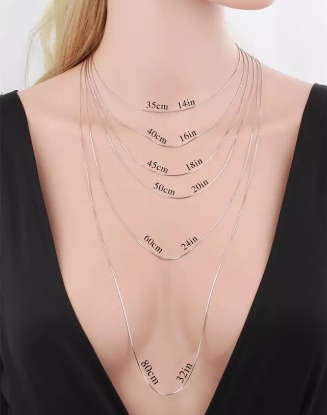 1 pc SOLID 925 Sterling Silver High Quality CRUB Chain Necklace for Pendants