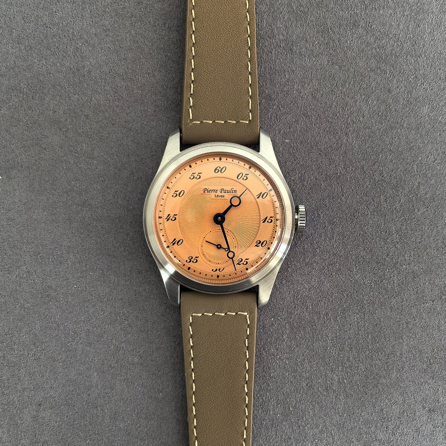 Merkur Men Pilot Watch 38mm Manual Winding Mechanical Wristwatch K1 Mirror M01D