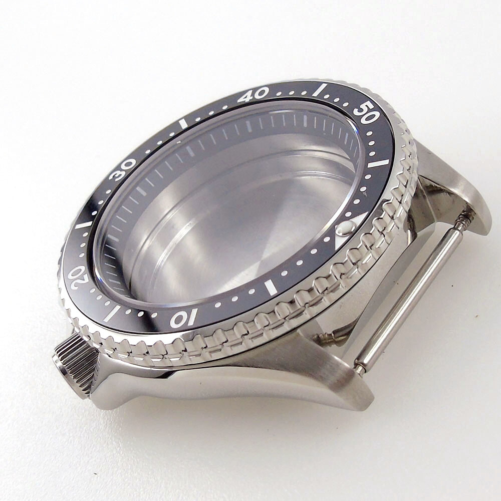 42mm Sapphire Glass Watch Case fit SKX 007 NH35 NH36 2824 200M Water Resistance
